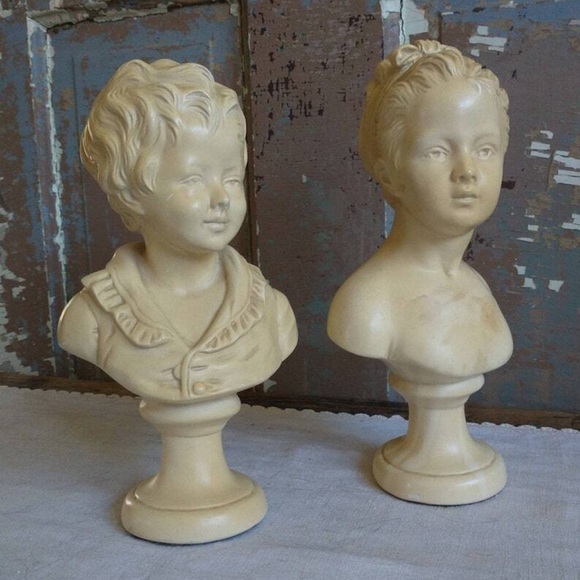 Vintage Other - Portrait Bust of Boy Statue